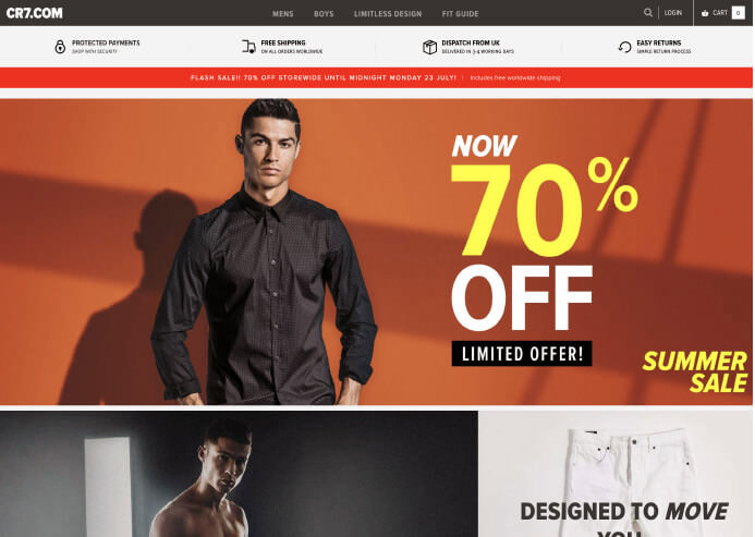 Cristiano Ronaldo on Shopify